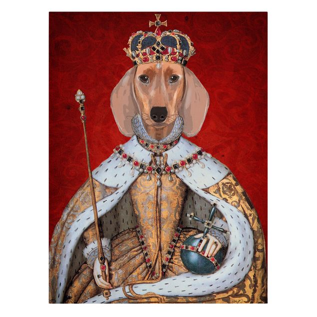 Lienzos de animales Animal Portrait - Dachshund Queen
