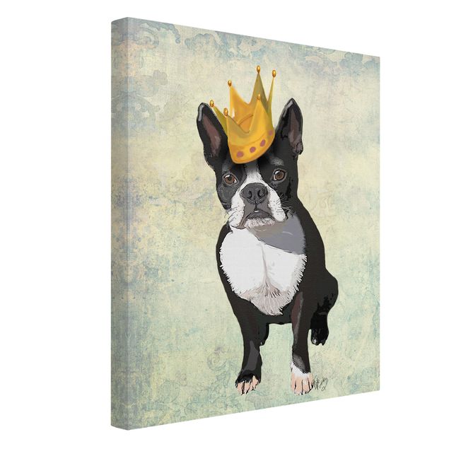 Lienzos vintage Animal Portrait - Terrier King