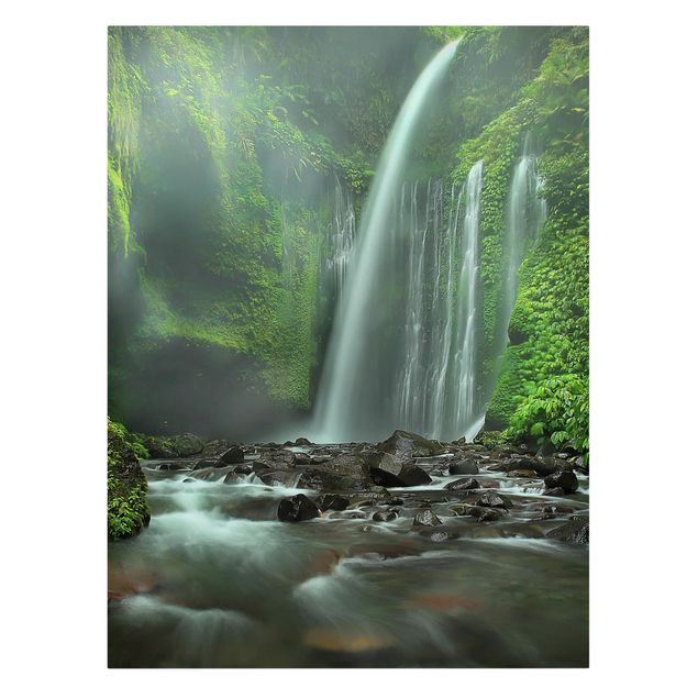 Lienzos paisajes naturales Tropical Waterfall