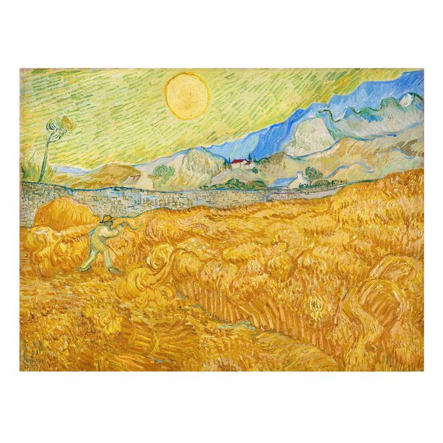 Cuadros famosos Vincent Van Gogh - The Harvest, The Grain Field
