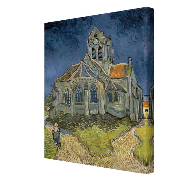 Láminas cuadros famosos Vincent van Gogh - The Church at Auvers