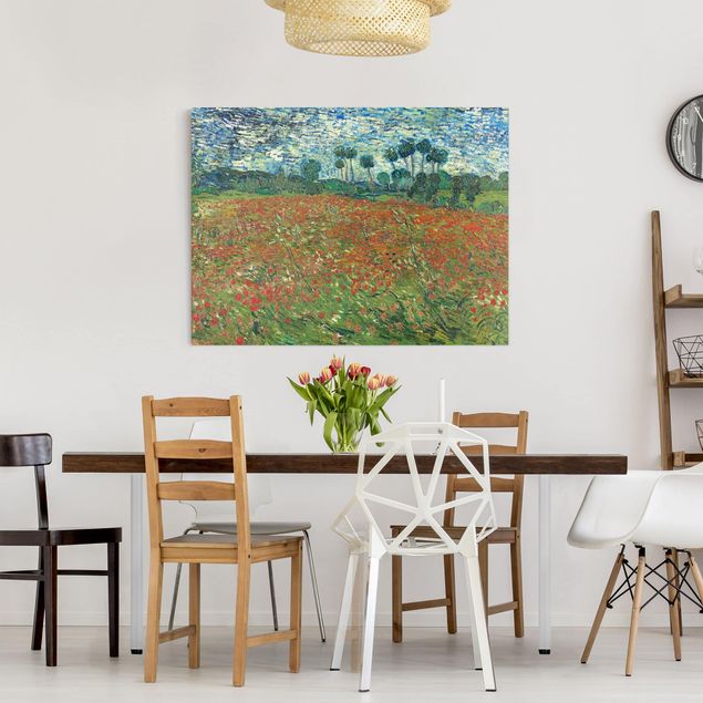 Lienzos de amapolas Vincent Van Gogh - Poppy Field
