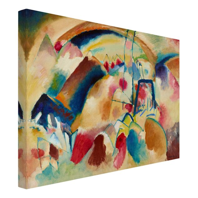 Estilos artísticos Wassily Kandinsky - Landscape With Church (Landscape With Red Spotsi)