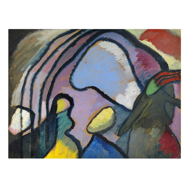 Lienzos de cuadros famosos Wassily Kandinsky - Study For Improvisation 10