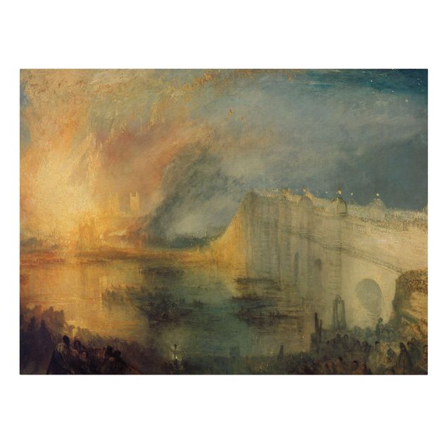 Cuadros paisajes William Turner - The Burning Of The Houses Of Lords And Commons