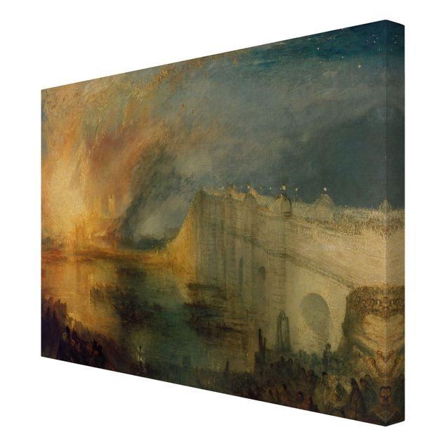 Lienzos de cuadros famosos William Turner - The Burning Of The Houses Of Lords And Commons