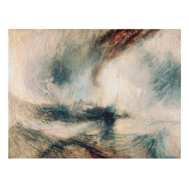 Estilos artísticos William Turner - Snow Storm - Steam-Boat Off A Harbour’S Mouth