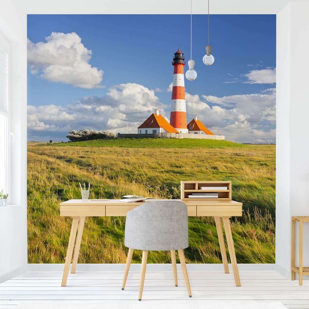 Papeles pintados modernos Lighthouse In Schleswig-Holstein