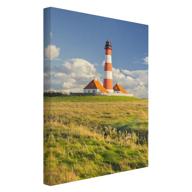 Lienzos paisajes naturales Lighthouse In Schleswig-Holstein