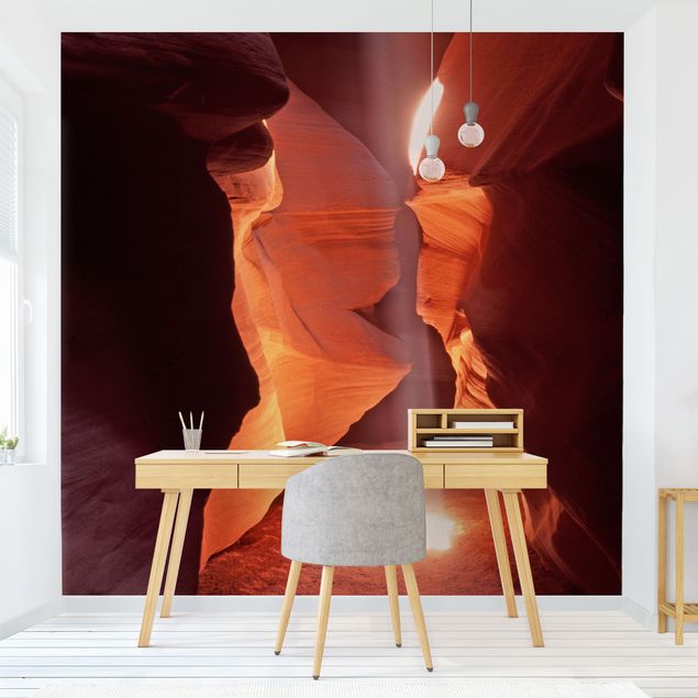 Papel pintado salón moderno Light Beam In Antelope Canyon
