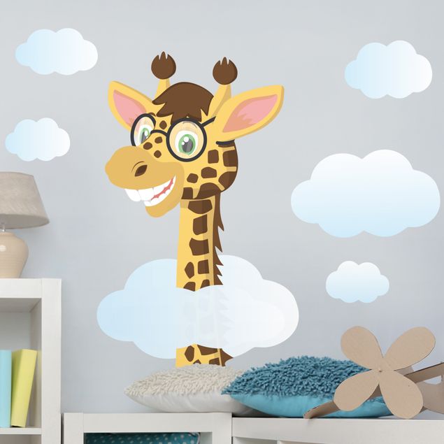 Decoración habitación infantil Funny giraffe