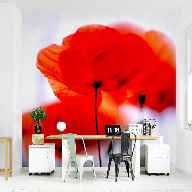 Papel pintado salón moderno Magic Poppies
