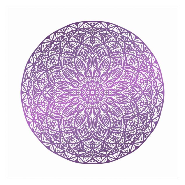 Papeles pintados Mandala Ornament In Purple