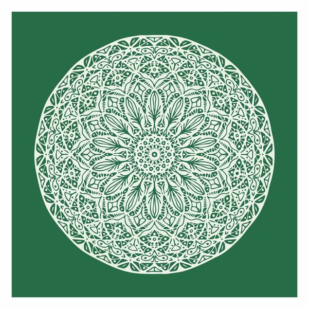 Cuadros Haase Mandala Ornament Green Backdrop