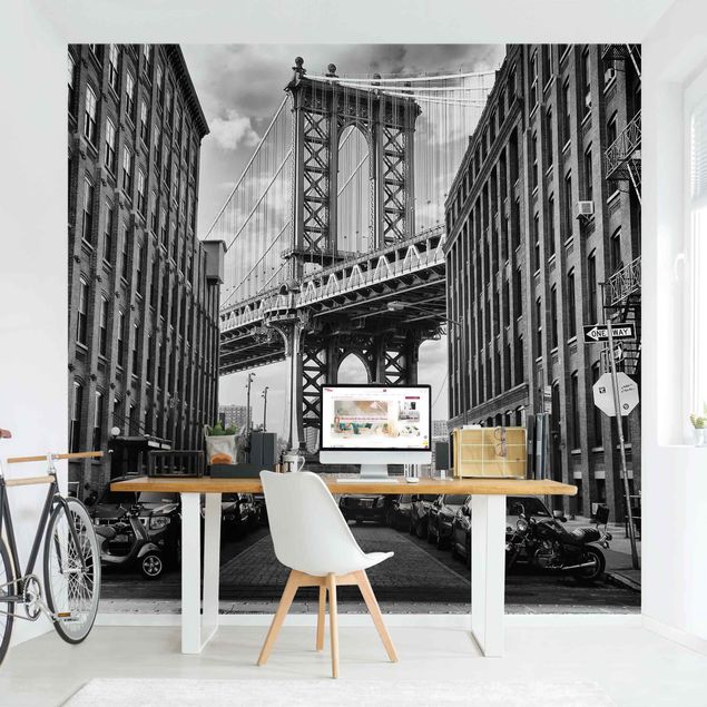 Papel de pared New York Manhattan Bridge In America