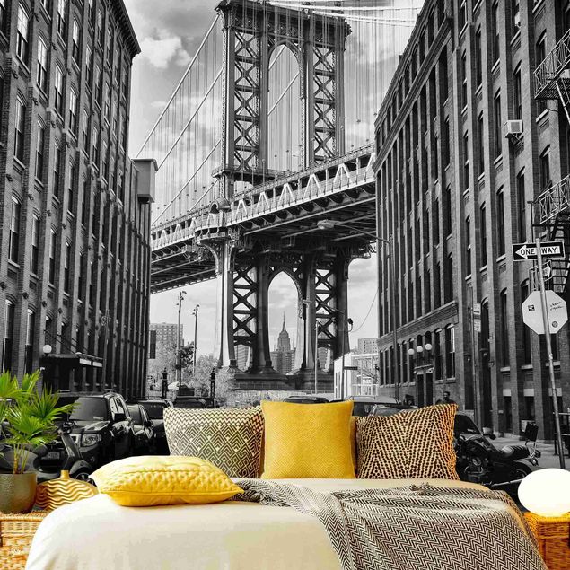 papel pintado arquitectura Manhattan Bridge In America