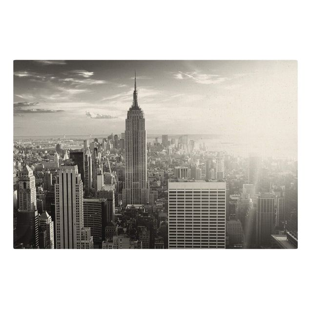 Lienzos en blanco y negro Manhattan Skyline