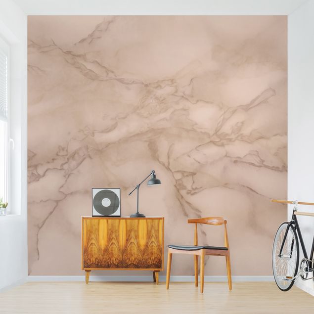 Papel pared 3d Marble Look Grey Brown