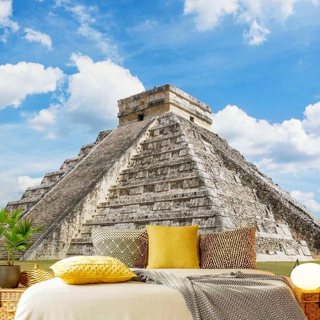Papel pintado salón moderno Mayan Temple