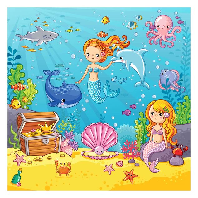 Papel pintado playa Mermaid - Underwater World