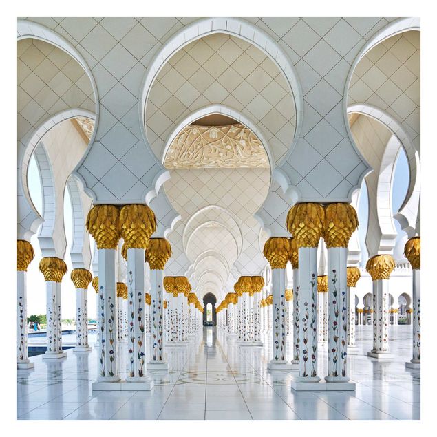 Papel pintado Mosque In Abu Dhabi