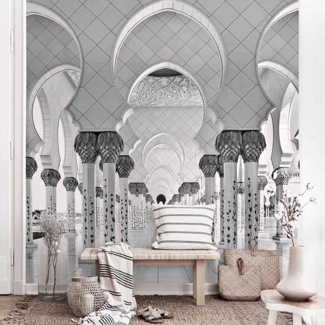 Decoración de cocinas Mosque In Abu Dhabi Black And White