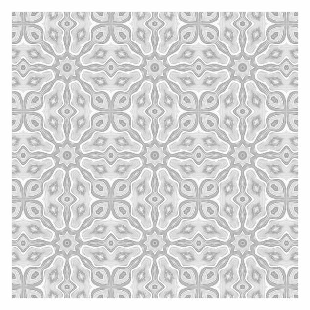 Cuadros Haase Pattern In Gray And Silver With Stars