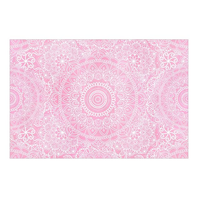 Papel pintado zen Pattern Mandala Light Pink
