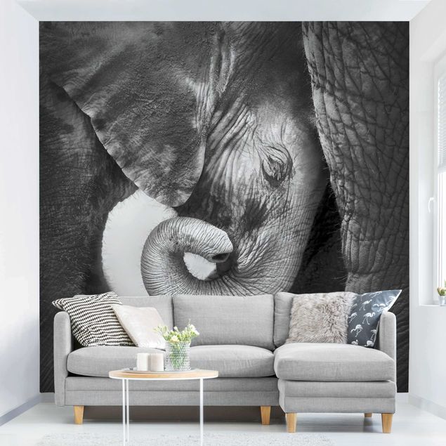 Papel pintado elefantes Mother's Love