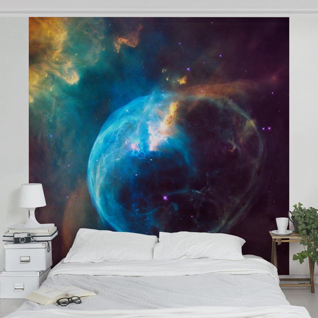 Papel pintado negro NASA Picture Bubble Nebula