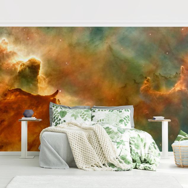 Papel pintado salón moderno NASA Picture Orange Space Nebula