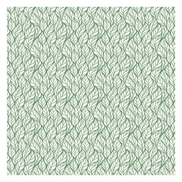 Papel de pared Natural Pattern Large Leaves On Green