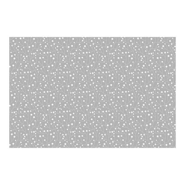 Papel pintado Natural Pattern Growth With Dots On Gray