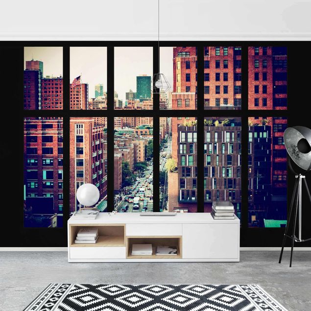 Papel 3d para pared New York Window View III