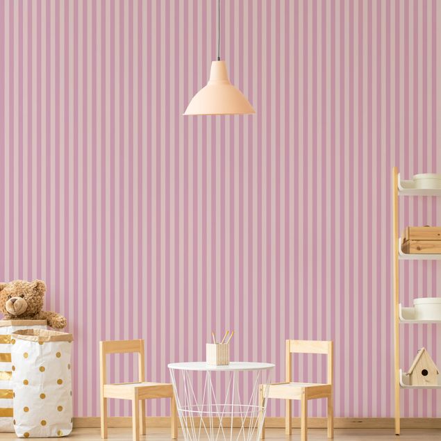 Papel pintado salón moderno No.YK45 Stripes Pink