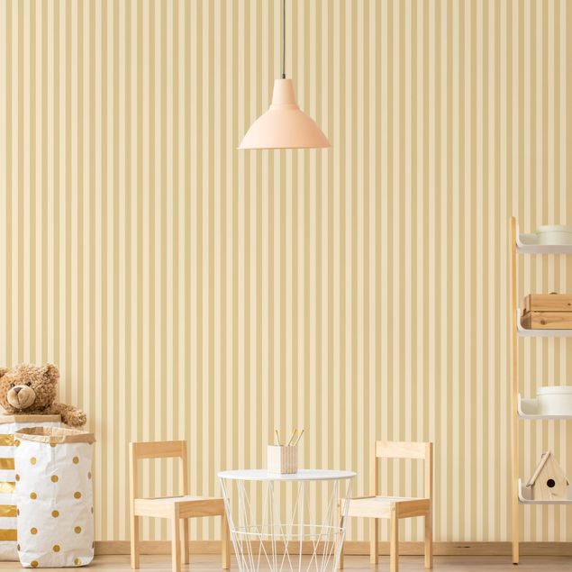 Decoración habitacion bebé No.YK46 Stripes Yellow Beige