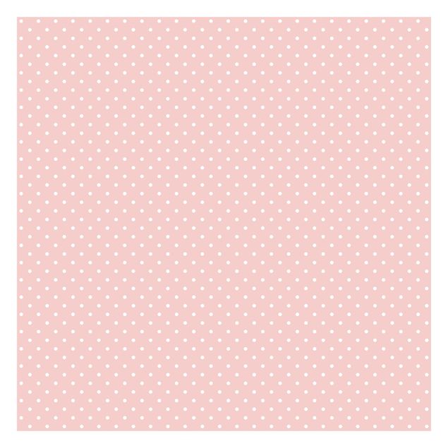 Papel pared rosa No.YK57 White Dots On Light Pink