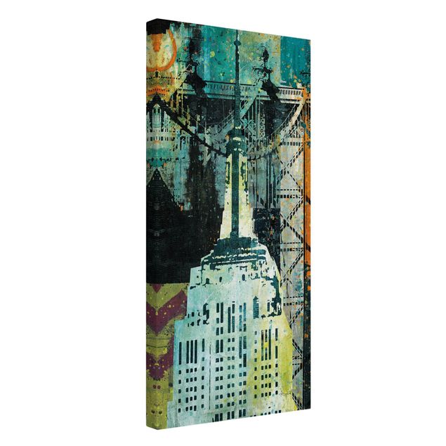Cuadros ciudades NY Graffiti Empire State Building
