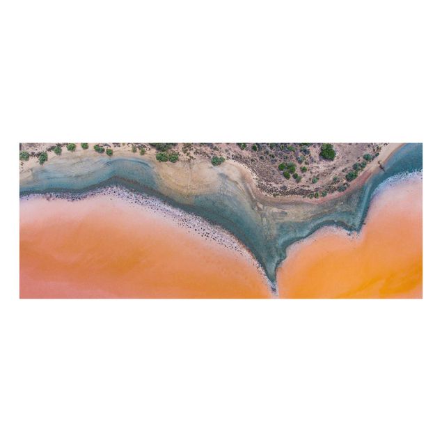 Cuadros modernos Orange Lake Shore On Sardinia