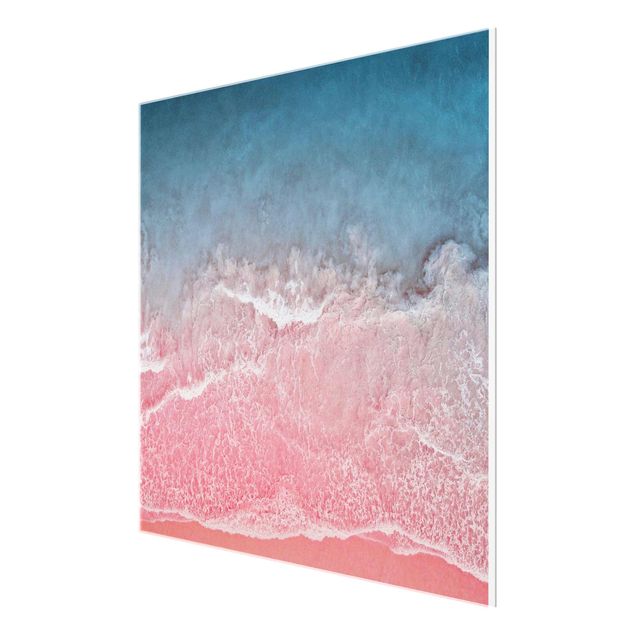 Cuadros de cristal playas Ocean In Pink