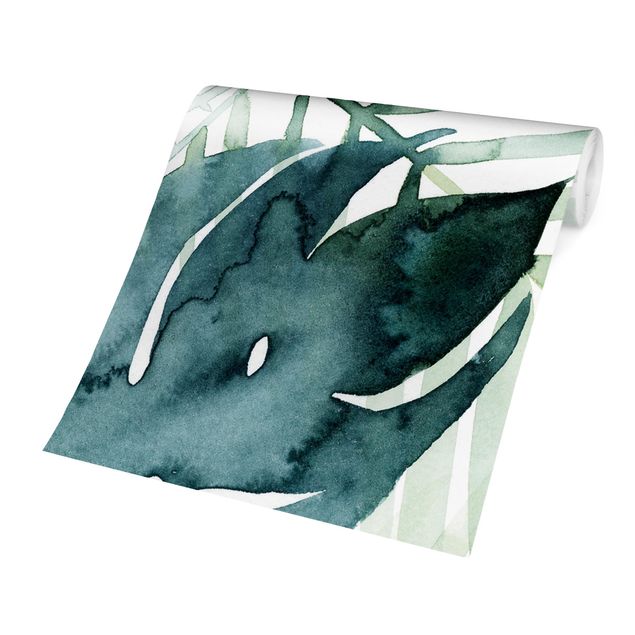 Papeles pintados Palm Fronds In Watercolour I