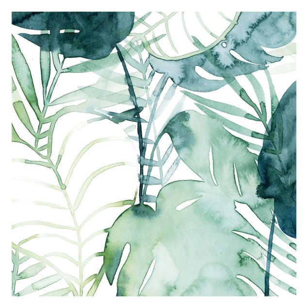Fotomural - Palm Fronds In Watercolour II