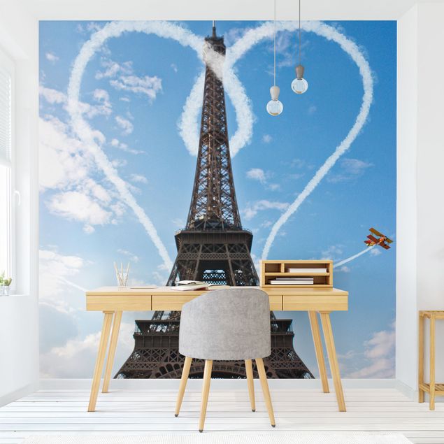 Papel pintado cielo Paris - City Of Love