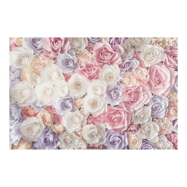 Papel de pared Pastel Paper Art Roses