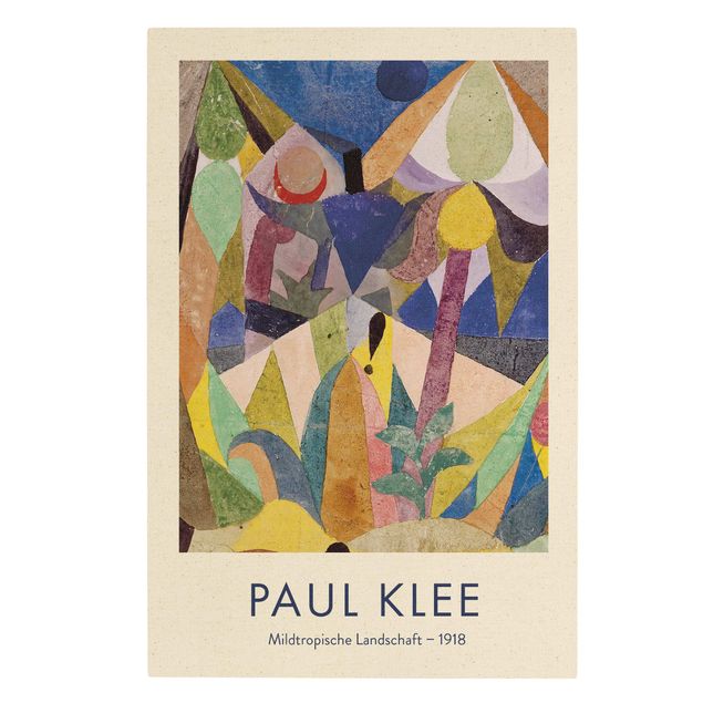 Cuadros modernos y elegantes Paul Klee - Mild Tropical Landscape - Museum Edition