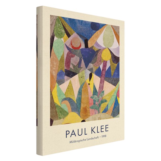 Cuadros multicolores Paul Klee - Mild Tropical Landscape - Museum Edition