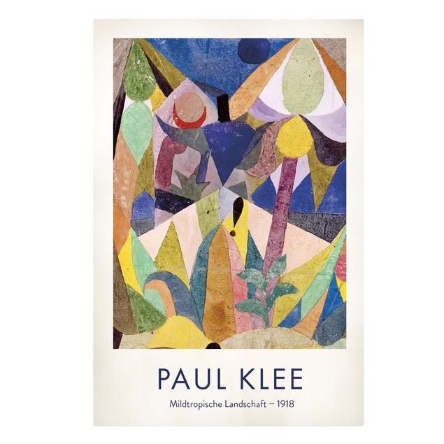 Cuadros modernos Paul Klee - Mild Tropical Landscape - Museum Edition