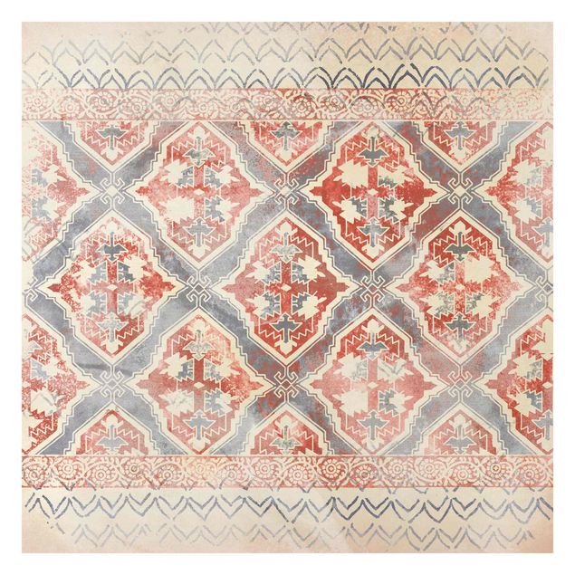 Papel de pared Persian Vintage Pattern In Indigo II