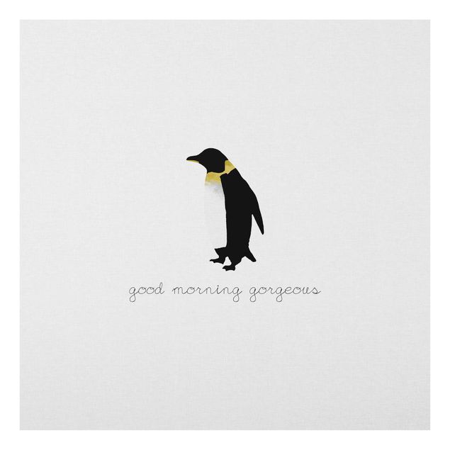 Cuadros modernos Penguin Quote Good Morning Gorgeous