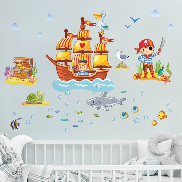 Decoración habitación infantil Pirate set